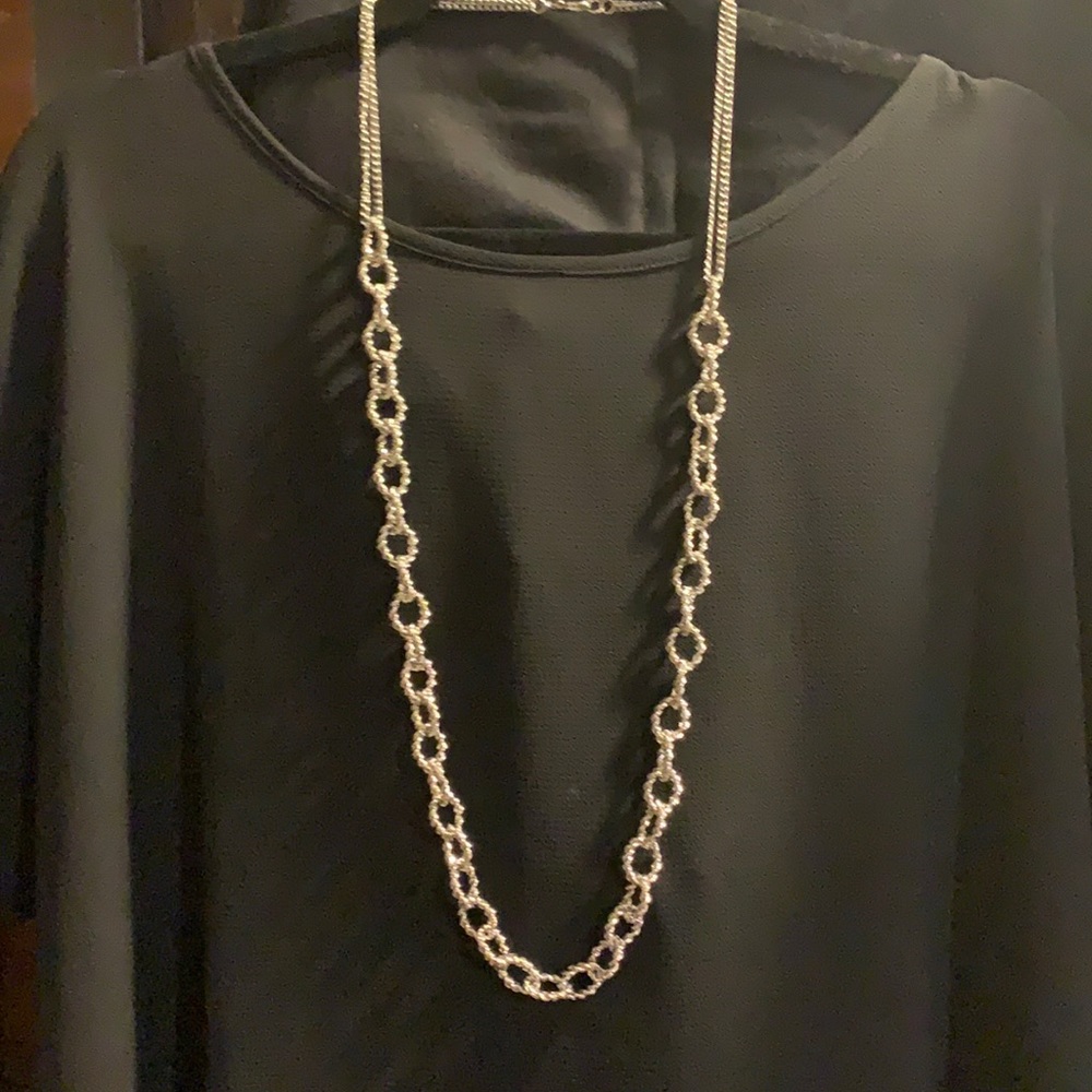 37” Silver Chain Necklace